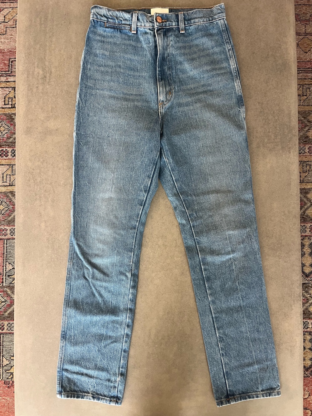 DOEN - Lena Jeans - High-Rise Straight Leg Women's Jeans in Light Blue - 28